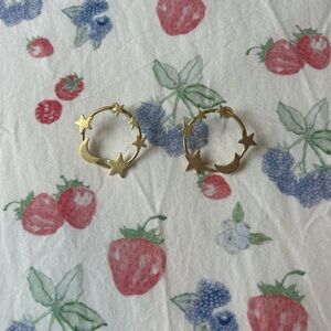 Madewell star and moon earrings